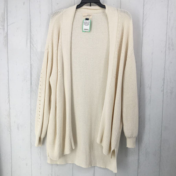 M l/s open pocket cardigan