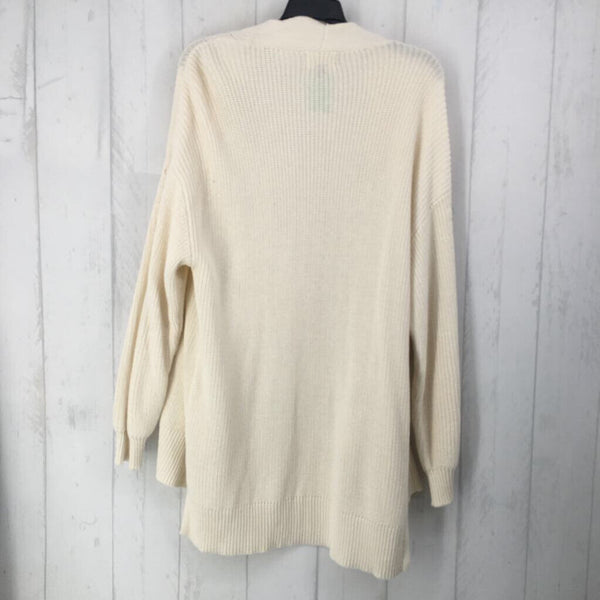 M l/s open pocket cardigan