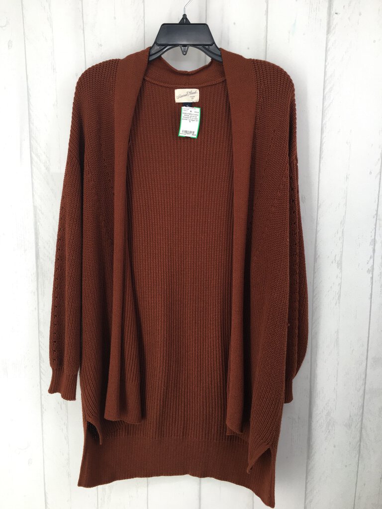 M l/s open pocket cardigan