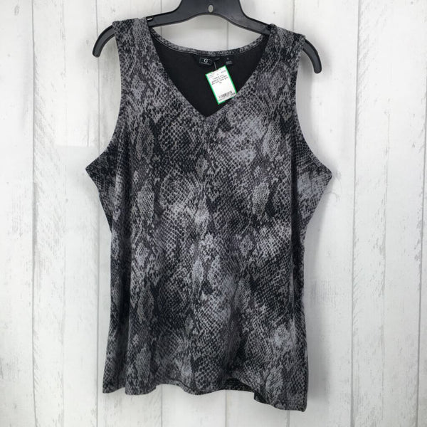 XL snake skin print tank