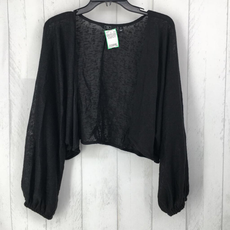 XL l/s open crop cardigan