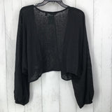 XL l/s open crop cardigan