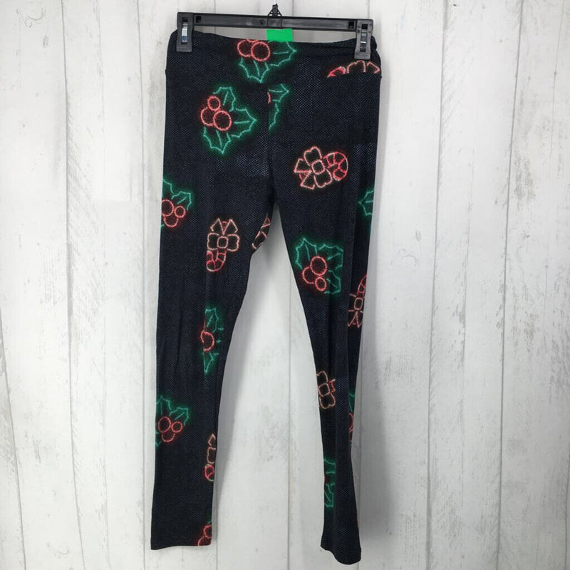 mistletoe candy cane leggings