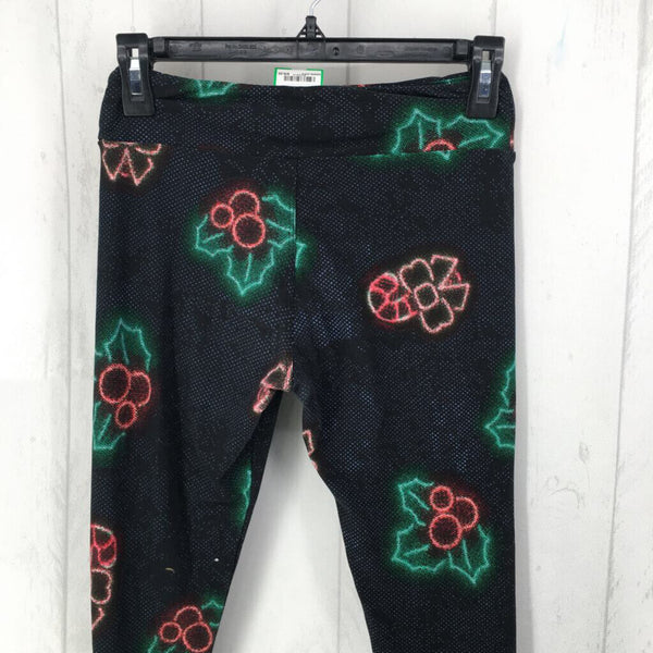 mistletoe candy cane leggings