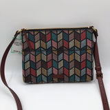 Multicolor leather crossbody