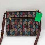 Multicolor leather crossbody