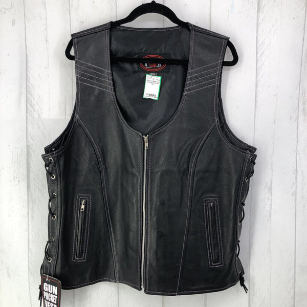 3XL Leather vest