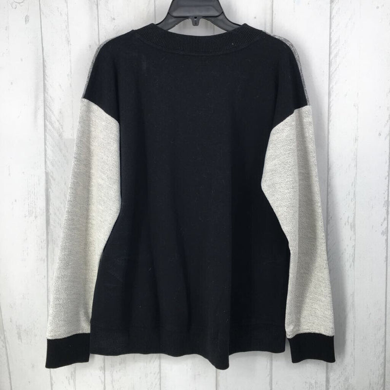 L Marled v-neck l/s top