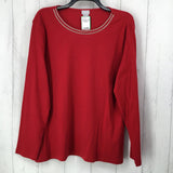 3(XL) Embelished l/s top