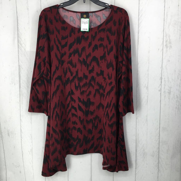 XL Printed 3/4 slv tunic