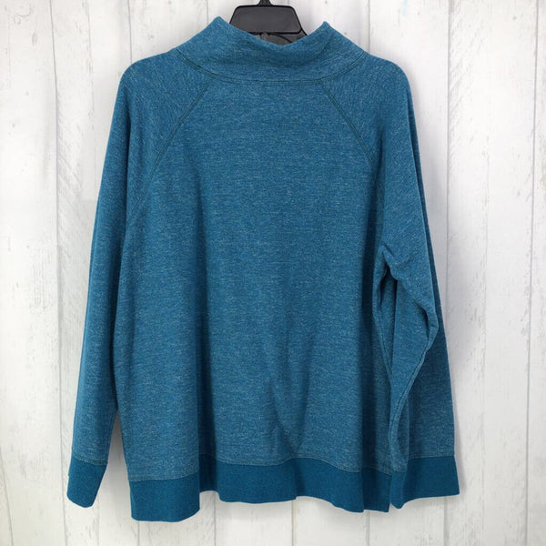 XL Marled mock neck sweatshirt