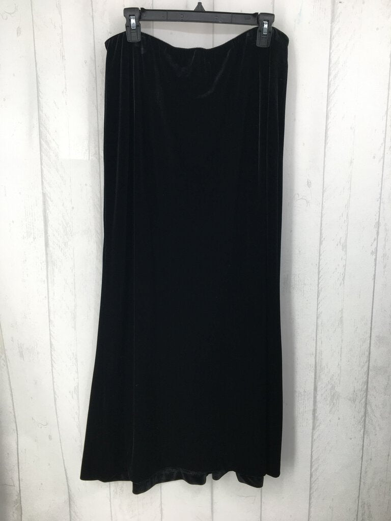 XL 2Pc Velvet sequin slv top/long skirt