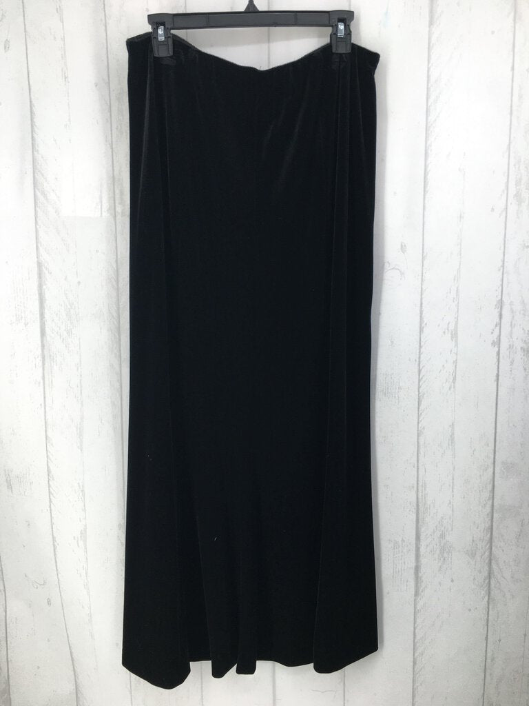 XL 2Pc Velvet sequin slv top/long skirt