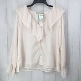 M Ruffled l/s top