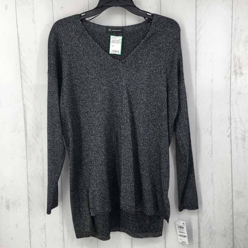 R59 S Metallic v-neck l/s sweater