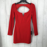 XS open back l/s dress