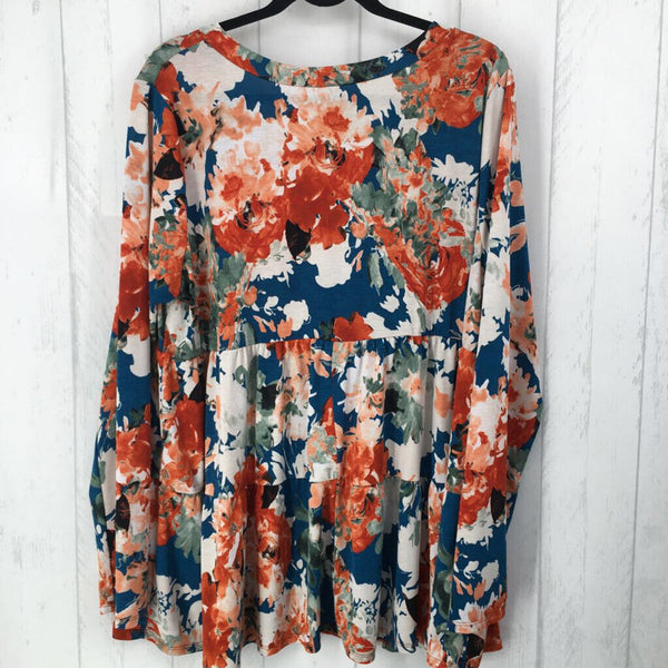 2xl l/s floral top