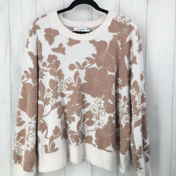 1x flower print sweater