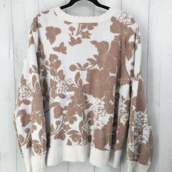 1x flower print sweater