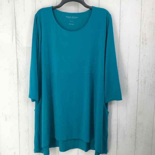 XL 3/4 slv pocket tunic