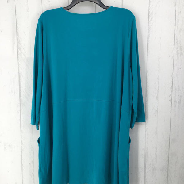 XL 3/4 slv pocket tunic