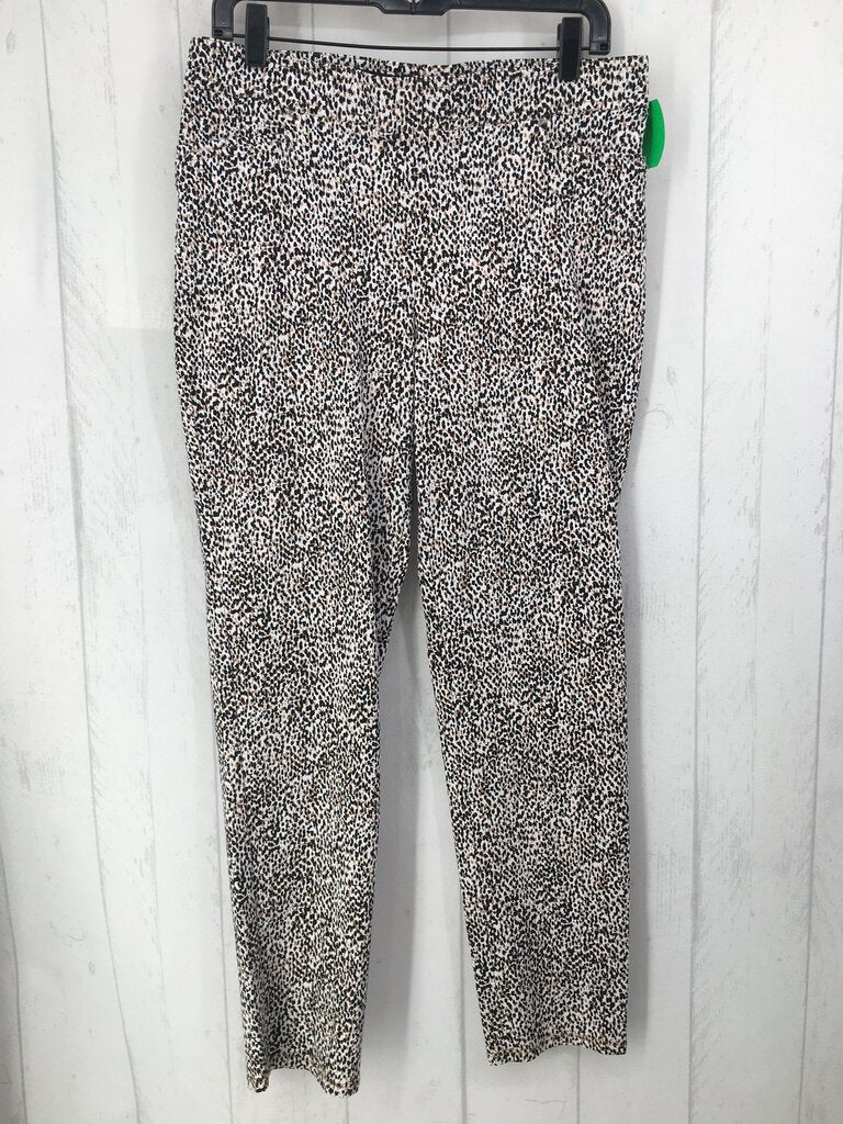 L animal print pull on pants