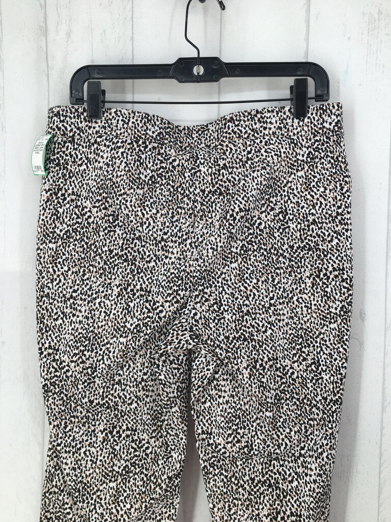 L animal print pull on pants