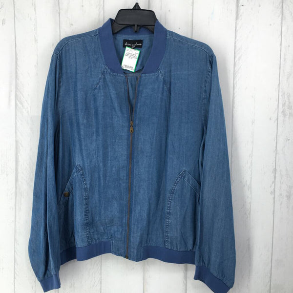 XL Denim zip up jacket