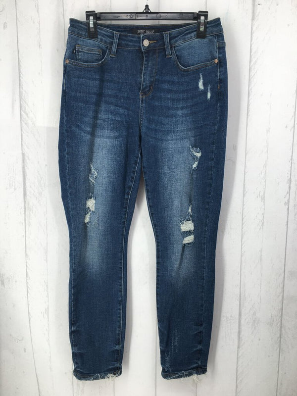 7/28 distressed jeans