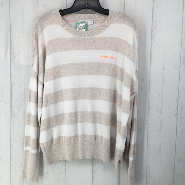 L l/s stripe sweater