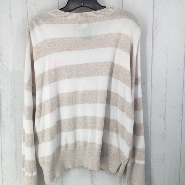 L l/s stripe sweater