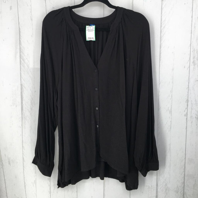 XXL Button downl/s top