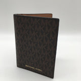 Signature leather passport wallet