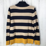 M Striped zip up sweater