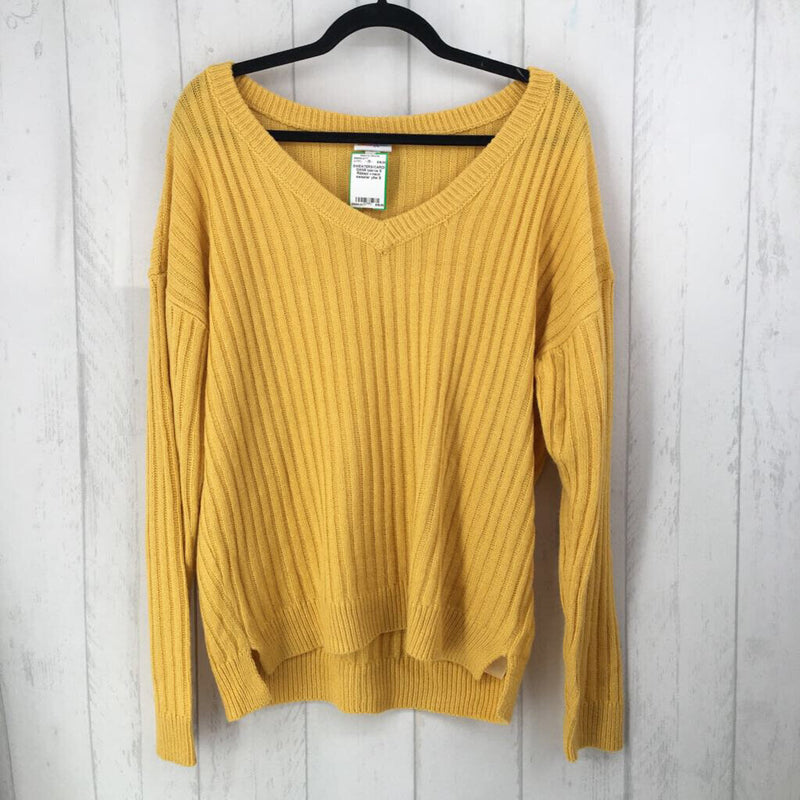 S Ribbed v-neck sweater