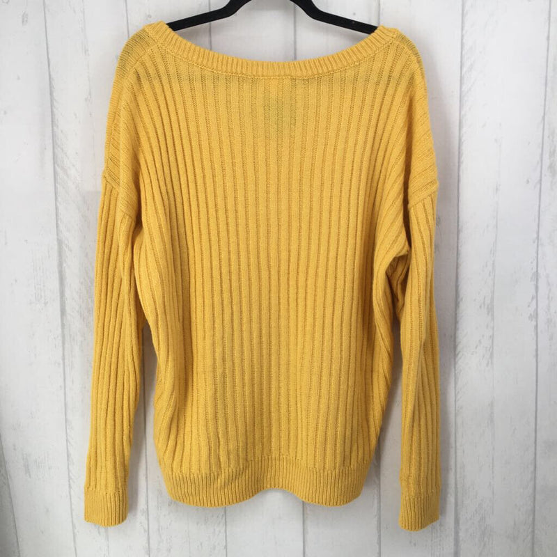 S Ribbed v-neck sweater