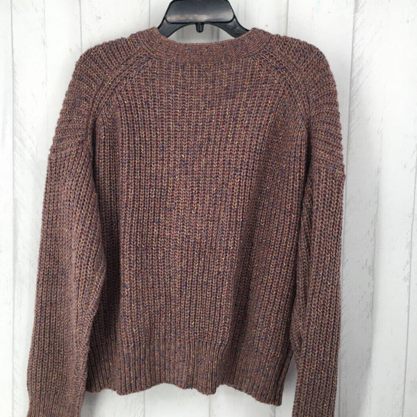 M Button front sweater