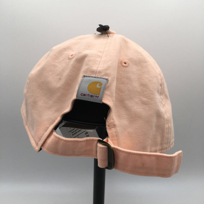 peach embroidered logo cap