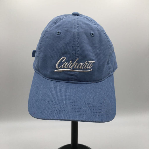 blue embroidered logo cap