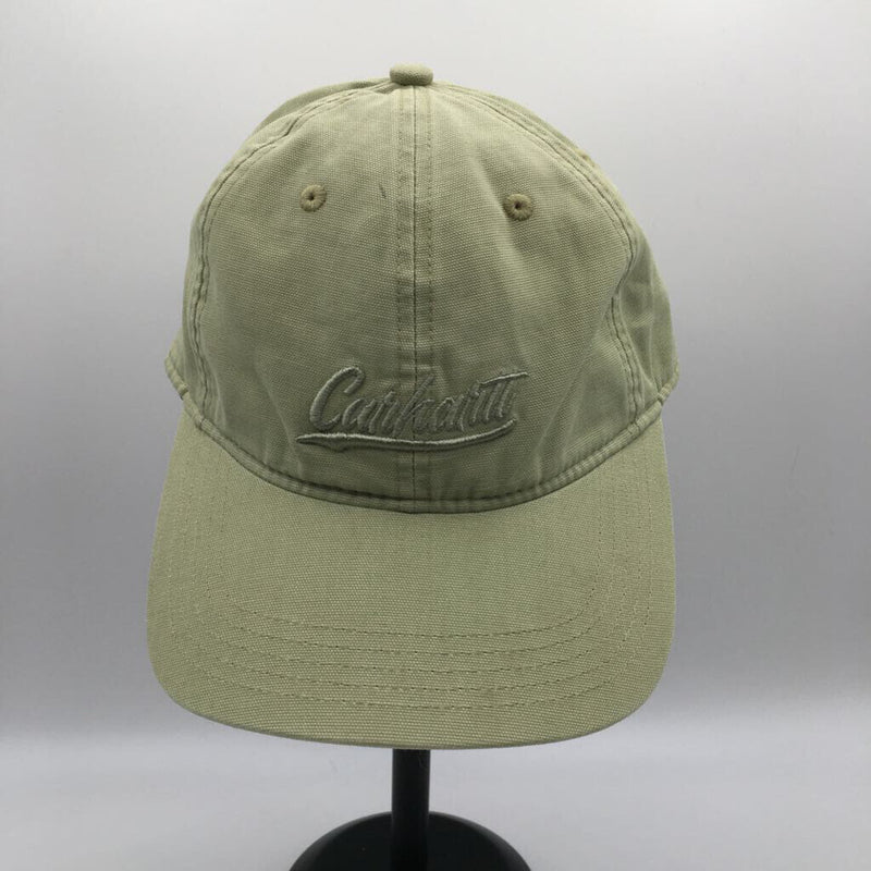 green embroidered logo cap