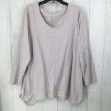 XL Asymetrical hem l/s tunic