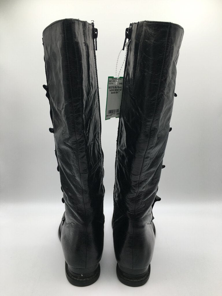 7 button detail tall boots