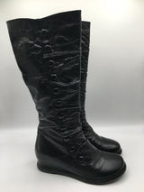 7 button detail tall boots