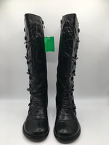 7 button detail tall boots