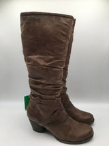 7 heel side zip tall boots