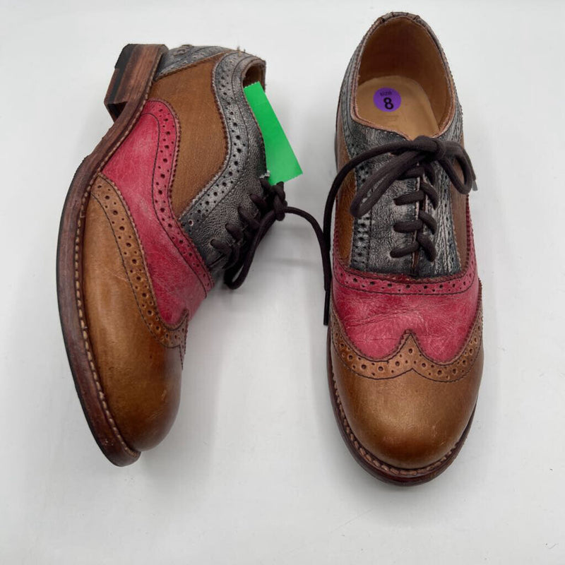 8 color block oxfords