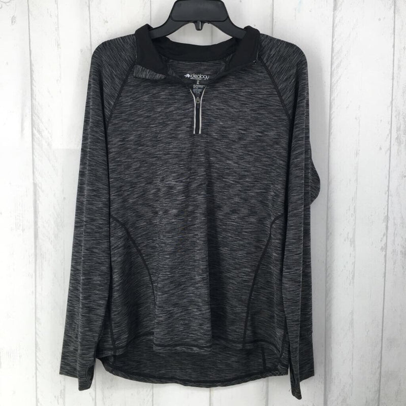 XL Marled quarter-zip l/s pullover