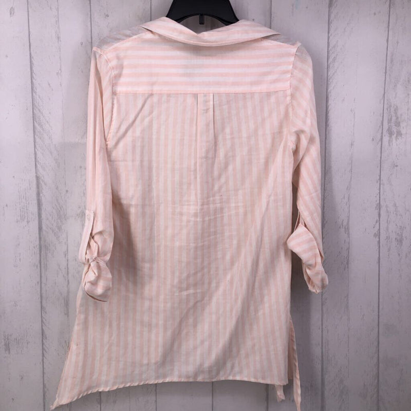 S Striped button down l/s top