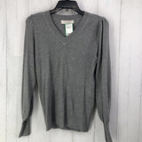 S Ribbed v-neck l/s top