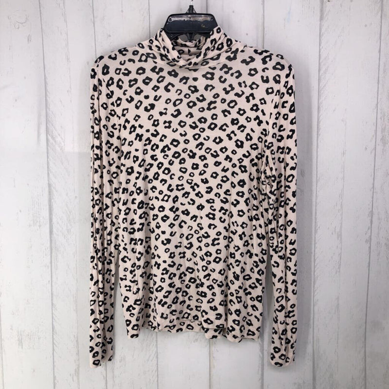 M Animal print t-neck l/s top